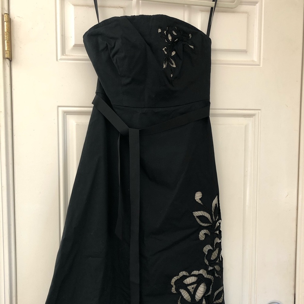 Strapless Express black dress